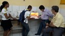 sita teve como objetivos acompanhar o andamento da obra de adequação da infraestrutura da unidade e conhecer os projetos desenvolvidos por alunos e servidores