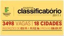 As inscrições ficarão abertas até 11 de dezembro de 2016