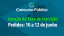 Pedidos de isenção da taxa de inscrição estão abertos até 12 de junho