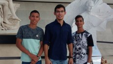 Estudantes do Campus Corrente, na etapa nacional da OBI 2018