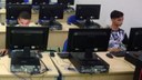 Estudantes do Campus Corrente, na etapa nacional da OBI 2018