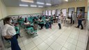 Atividade foi voltada para a sensibilização dos estudantes sobre novos hábitos de vida, entre eles, a vida sem o cigarro