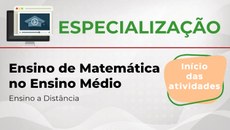 A ambientação do curso será realizada até o dia 19 de dezembro