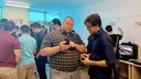 Professor Spangler (Lewis University) e professor Francisco Marcelino (IFPI)