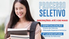 As inscrições podem ser feitas até 3 de maio