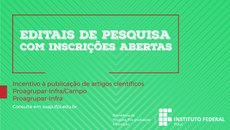 Estão sendo disponibilizados, nos três editais, mais de 460 mil reais