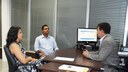 Novos servidores e reitor Paulo Henrique