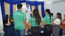 Na atividade prática foram trabalhados os temas de engasgo por corpo estranho, desmaio, fraturas/luxações e parada cardiorrespiratória