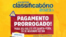Boleto deve ser pago até o horário limite estabelecido pelo Banco do Brasil