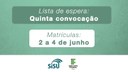 A matrícula deve ser feita a partir das 9h do dia 2 de junho até as 23h59 do dia 4.