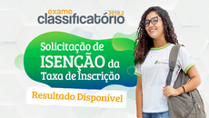 Solicitação de isenção de taxa de inscrição