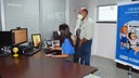 A jovem conheceu de perto o cotidiano da gestão, participou de reunião com diretores de campi, coordenadores de projetos e profissionais de outros institutos