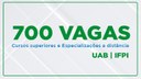 Estão sendo ofertadas 700 vagas em diversos polos espalhados pelo Piauí
