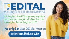 As inscrições devem ser feitas até o dia 6 de março