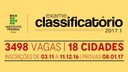 As provas do Exame Classificatório serão aplicadas no domingo, 8 de janeiro