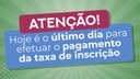 O boleto, no valor de 20 reais, deve ser pago até o horário limite estabelecido pelo banco.
