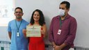 A entrega do diploma foi feita durante a primeira aula da nova turma do ProfEPT