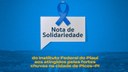 nota de solidariedade
