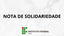 nota de solidariedade