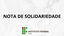 nota de solidariedade