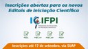 As inscrições devem ser realizadas no SUAP
