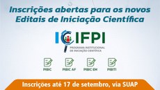 As inscrições devem ser realizadas no SUAP