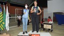 Foram entregues os troféus e medalhas dos terceiros, segundos e primeiros lugares no atletismo, vôlei, handebol e futsal