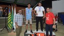 Foram entregues os troféus e medalhas dos terceiros, segundos e primeiros lugares no atletismo, vôlei, handebol e futsal
