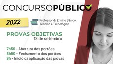 Os portões serão abertos às 7h50 e fechados às 8h50