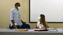 O reitor Paulo Borges da Cunha, e o pró-reitor de Ensino, Odimógenes Soares Lopes, visitaram os locais de aplicação de prova em Teresina.