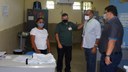O reitor Paulo Borges da Cunha, e o pró-reitor de Ensino, Odimógenes Soares Lopes, visitaram os locais de aplicação de prova em Teresina.