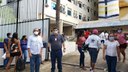 O reitor Paulo Borges da Cunha, e o pró-reitor de Ensino, Odimógenes Soares Lopes, visitaram os locais de aplicação de prova em Teresina.