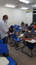 O reitor Paulo Borges da Cunha, e o pró-reitor de Ensino, Odimógenes Soares Lopes, visitaram os locais de aplicação de prova em Teresina.