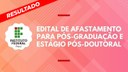 A seleção foi realizada por meio da análise da documentação apresentada pelos candidatos