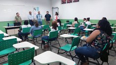 O reitor deu boas-vindas aos novos alunos dos cursos técnicos em Agropecuária (regular e PROEJA)