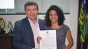 Reitor Paulo Henrique e Nayanne Mendes