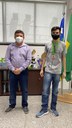 Entrega de medalhas e troféus em solenidade realizada no gabinete da Reitoria