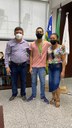 Entrega de medalhas e troféus em solenidade realizada no gabinete da Reitoria