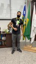 Entrega de medalhas e troféus em solenidade realizada no gabinete da Reitoria