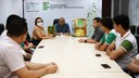 A cerimônia de premiação ocorreu na sala de reuniões da Reitoria