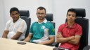 A cerimônia de premiação ocorreu na sala de reuniões da Reitoria