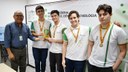A cerimônia de premiação ocorreu na sala de reuniões da Reitoria