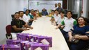 A cerimônia de premiação ocorreu na sala de reuniões da Reitoria