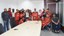 Reitor recebe equipe de badminton