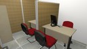 Projeção das salas de atendimento