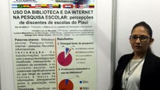 A servidora apresentou dois trabalhos no evento