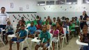 Cestas foram entregues a famílias de alunos de curso de flauta doce