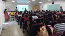 A reunião aconteceu no auditório e contou com a participação dos pais e responsáveis pelos alunos das turmas de Administração e Agropecuária