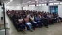 A reunião aconteceu no auditório e contou com a participação dos pais e responsáveis pelos alunos das turmas de Administração e Agropecuária