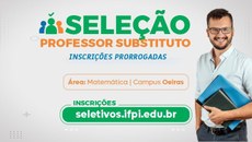As inscrições foram prorrogadas até sexta-feira, dia 31